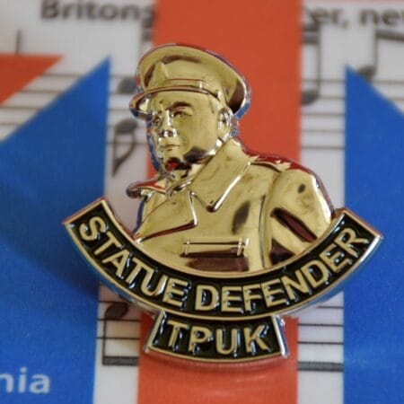 Churchill Statue Defender Badge