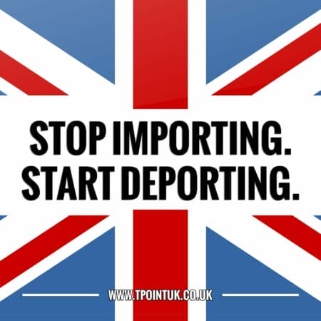 'Stop Importing. Start Deporting.' stickers: 50 for £18
