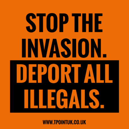 'Stop the Invasion' stickers: 50 for £18